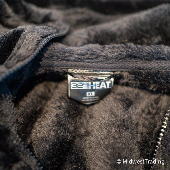 32 Degrees Black Luxe Fur Full-Zip Jacket - Picture 4 of 4